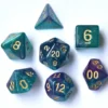 Acrylic Aqua Pink set of 7 dice