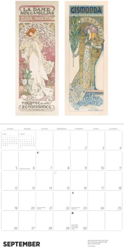 Alphonse Mucha 2027 Wall Calendar