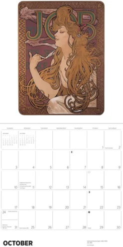 Alphonse Mucha 2027 Wall Calendar