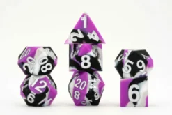 Asexual Flag set of silicone dice