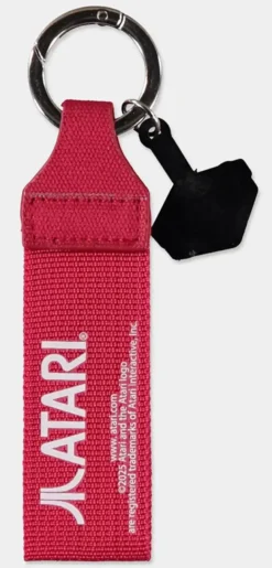 ATARI Rubber Keychain w/ Fabric Strap