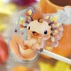 Autumn Axolotl Clear Sticker