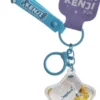 Blue Capybara Star Charm Keychain