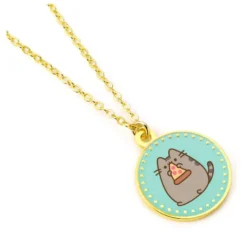 Blue Pizza Pendant & Necklace
