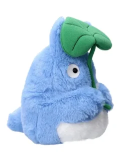 Blue Totoro w/ Leaf Plush Figure 18 cm