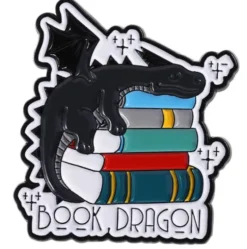 Book Dragon Pin