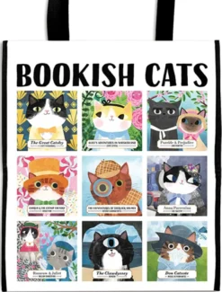 Bookish Cats Reusable Shopping Bag