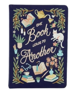 Book Lover's Embroidered Journal