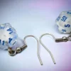 Borealis Icicle Mini-Poly D20 Hook Earrings Pair