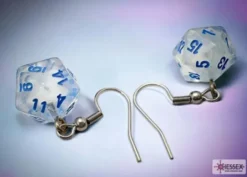 Borealis Icicle Mini-Poly D20 Hook Earrings Pair
