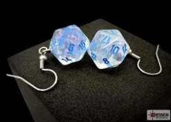 Borealis Icicle Mini-Poly D20 Hook Earrings Pair
