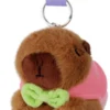 Capybara Plush Keychain Brown