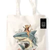 Catana Shark Natural Tote Bag