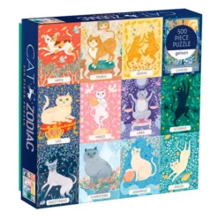 Cat Zodiac 500 Piece Puzzle