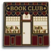 Ceramic Coaster - Book Club