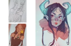 Character Drawing with Alcohol Markers. Draw Manga-Inspired Illustrations