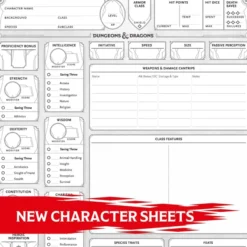 Character Sheets D & D 5e