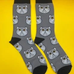 Chonky Cat Face Socks Size 37-43