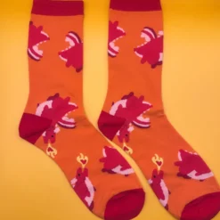 Chonky Dragon Red Socks