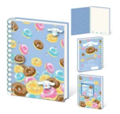 Cinnamoroll Charm Pins & Notebook