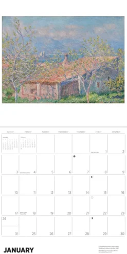 Claude Monet 2027 Wall Calendar