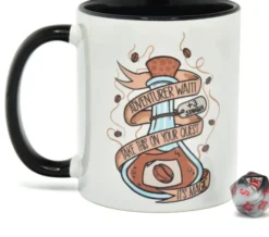 Coffee Potion -Mug & Random D20 Die- Gift Set