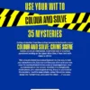Colour and Solve: Crime Scene: A Cosy Crime Colouring Book