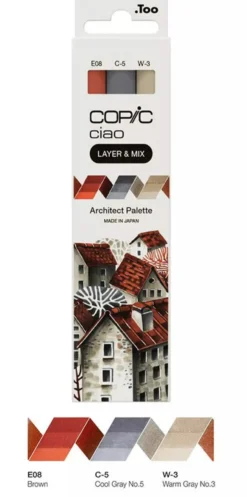 Copic Layer & Mix Architect Palette - Set of 3