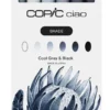 Copic Shade Cool Grey & Black - Set of 6