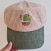 Corduroy Cap Two Colors - Surprised Duck