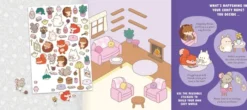 Cozy World Comfy Home: Easy Colouring and Sticker Scene