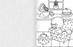 Cozy World Comfy Kitchen: Easy Colouring and Sticker Scene
