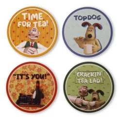 Crackin' Quotes Ceramic Coasters - Set of 4