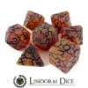 Crackle Dice set of 7 Dice