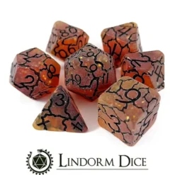 Crackle Dice set of 7 Dice