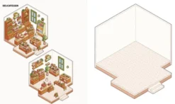 Cute 'n' Cozy Sticker Therapy: Cozy Town Eight 3D scenes