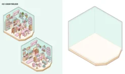 Cute 'n' Cozy Sticker Therapy: Cozy Town Eight 3D scenes