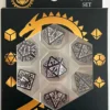 Dawn Stars Dark Red Set of 7 Dice