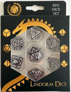 Dawn Stars Dark Red Set of 7 Dice