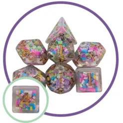 Dice Set Funfetti