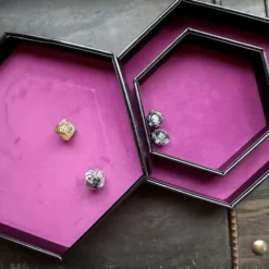 Dice tray: Faux leather - Cauldron