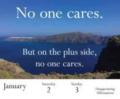 Disappointing Affirmations 2027 Daily Calendar