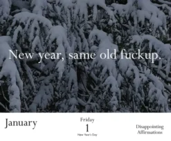 Disappointing Affirmations 2027 Daily Calendar