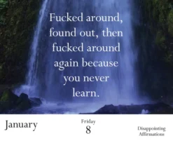Disappointing Affirmations 2027 Daily Calendar
