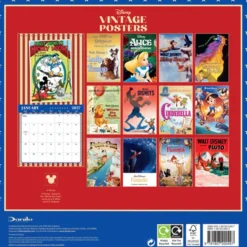 Disney Vintage Posters Official 2027 Calendar