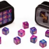 18d6 Marble Series: Blue & Purple - Numbers: Gold