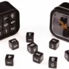 18d6 Opaque Series:Black - Numbers: White