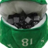 D20 Plush Dice Bag: Green