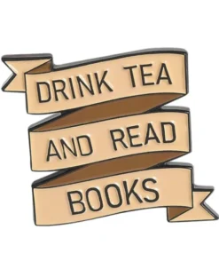 Drink Tea & Read Books Pin