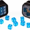 18d6 Transparent Series: Blue - Numbers: White